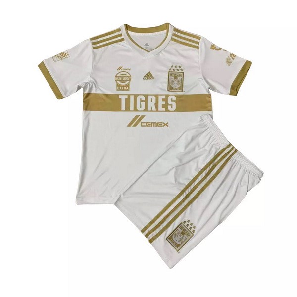 Camiseta Tigres UANL 3ª Niño 2020-2021 Blanco Amarillo